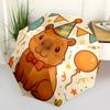 Capybara Themed Travel Umbrella-8 Ribs Automatic Opening and Closing, Portable Folding Design, Compact and Stylish Umbrella Suitable for Out