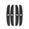 4Pcs Rubber Anti Collision Strip Car Door Rearview Mirror Protector Stickers For Peugeot 2008 208 308 508 4008 408 3008 307 207