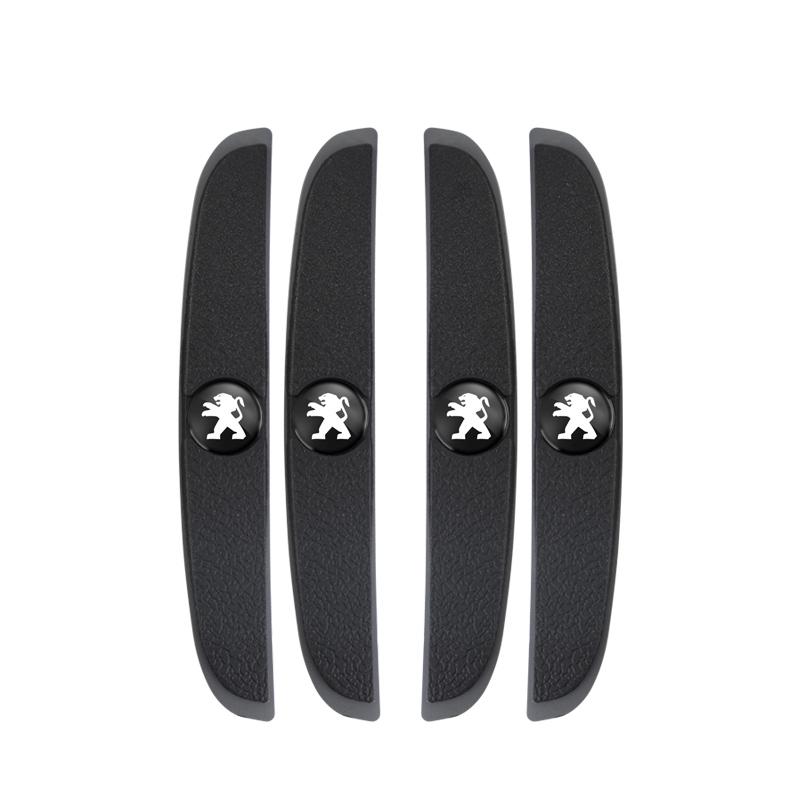 4Pcs Rubber Anti Collision Strip Car Door Rearview Mirror Protector Stickers For Peugeot 2008 208 308 508 4008 408 3008 307 207