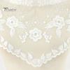 Triangle Scarf Lace Satin Shawl Scarf Hollow Embroidery Flower Pattern Beach Sun Protection Shawl Women Daily Wear