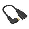 HDMI-compatible Extension Cable 20cm 90-Degree Right Angle Type PVC Male To Female Adapter Cord for TV
