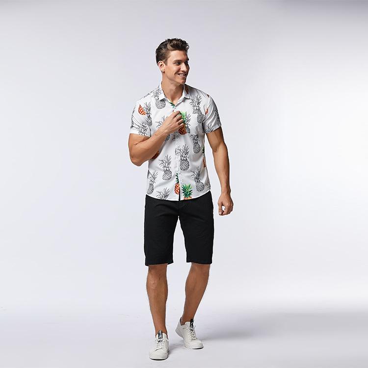 Buy Summer Men's Pineapple Print Short 