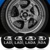 4pcs 56MM 60MM 65MM Lada Emblem Logo Car Stickers Accessories for Car Wheel Center Caps Badge Rim Wheels Hubcaps Cover Replace