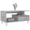 VidaXL Table basse Gris béton 90x49x45 cm Bois d'ingénierie 831024