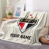 Custom Name SPFC Flannel Blanket, High quality Comfortable for All Seasons, Home Decor, Warmth and Comfort