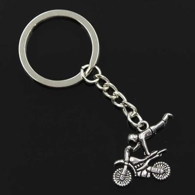 Mode Punk Stil Motorcross Motorrad Anhänger Schlüsselanhänger Metall Schlüsselanhänger Kette Schmuck Geschenke