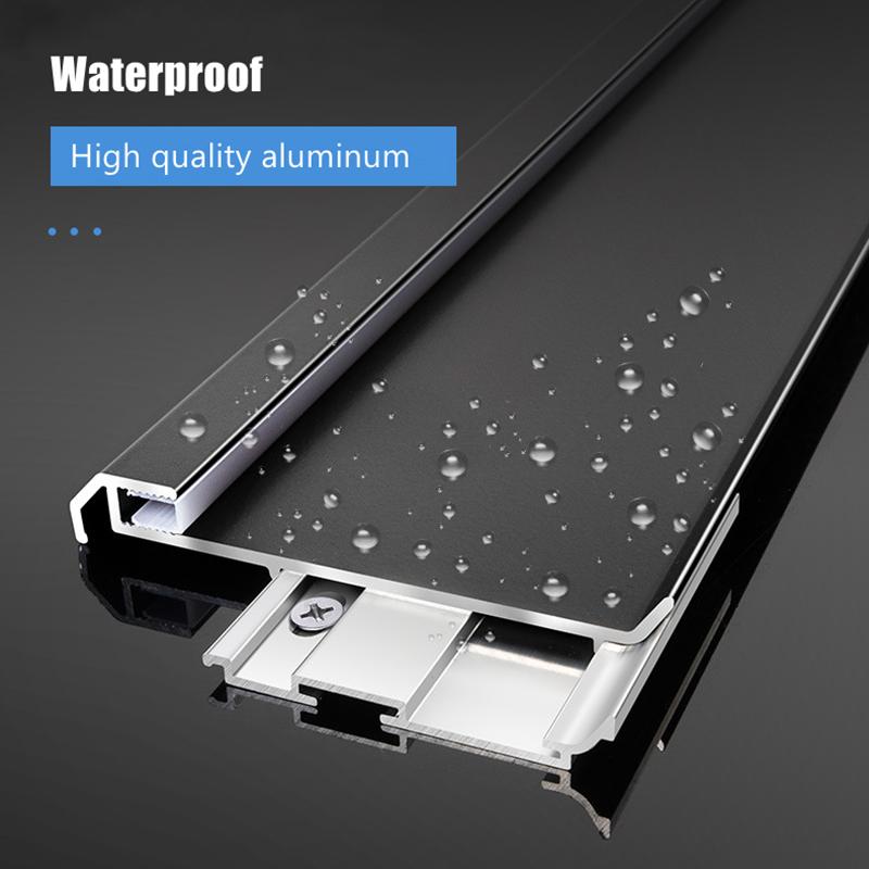 H60/80mm Thin LED Skirting Line Simple Aluminium Profile Floor Baseboard Strip Light Metal Wall Skirting Corner Linear Lamp