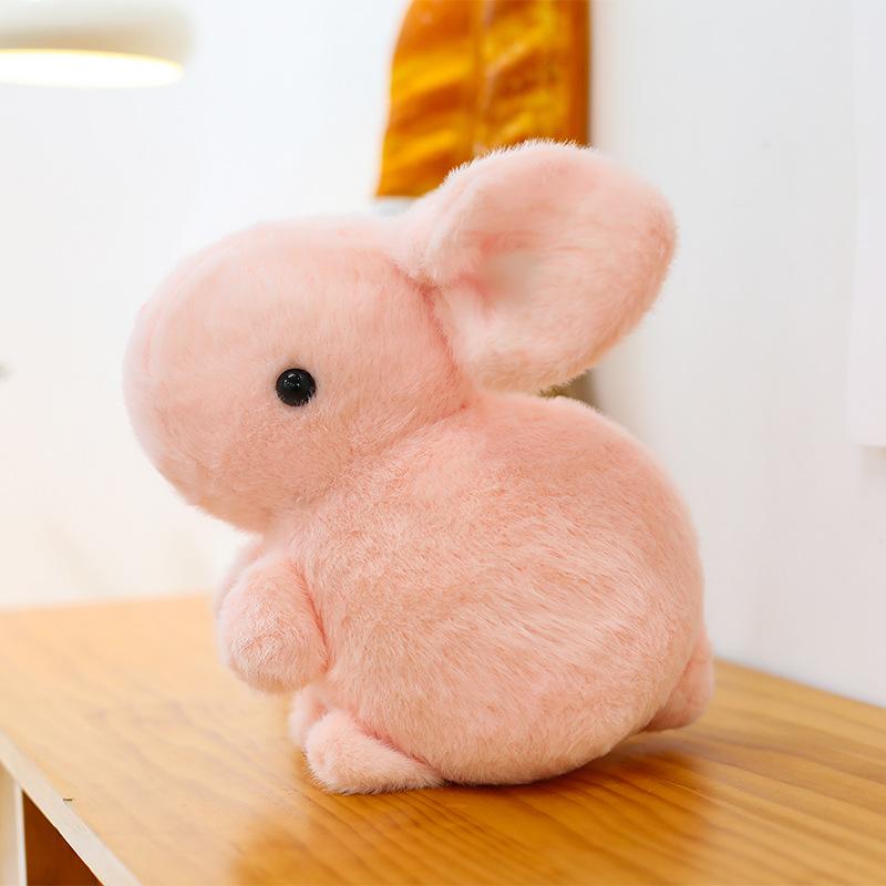 Little Rabbit Plush Toy Cute White Rabbit Doll Children Sleep with Throw Pillow Gift Exchange