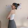 Tank Top Knit Halter Crop Tops Women Summer Camis Backless Cross Design Camisole Fashion Tube Female Sleeveless Cropped Vest