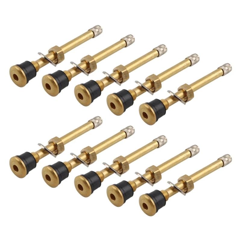 Korrosionsbeständiger Massivmessing TR573 Reifenventilschaft für Schwerlastwagen mit Ausgezeichneter Korrosionsbeständigkeit 10er Pack