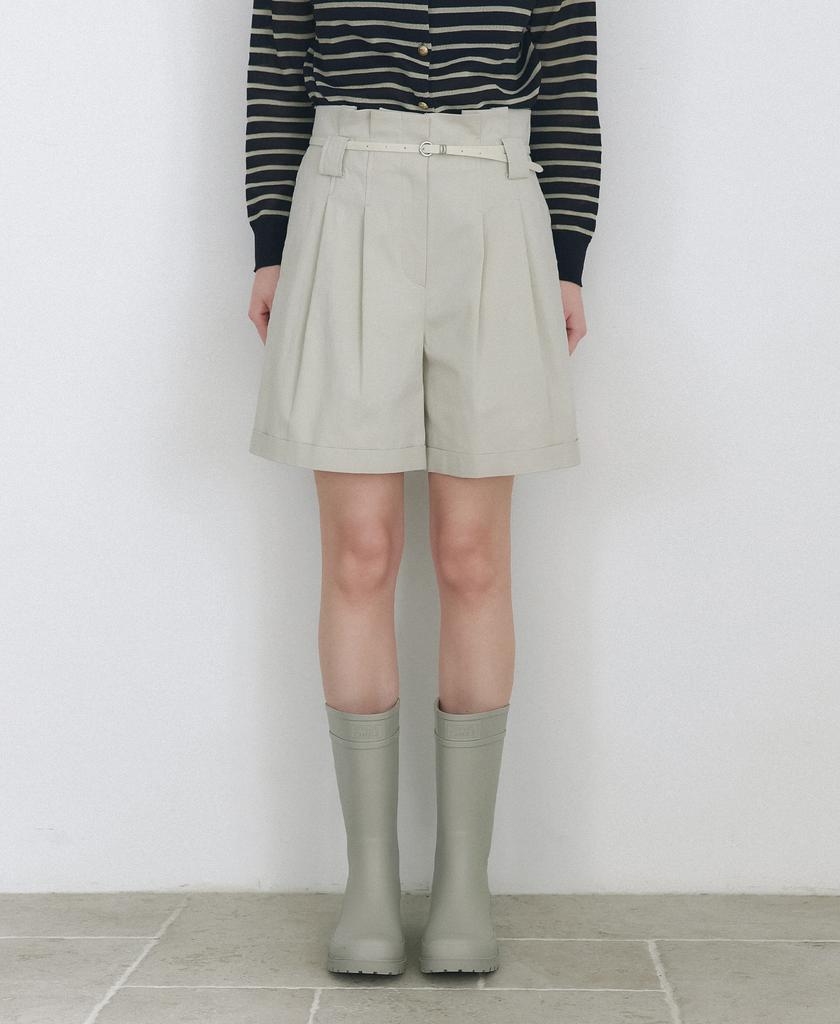Raphael Sorob Double-Pleated Bermuda Shorts