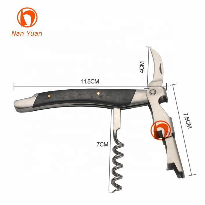 Professional Eco-Friendly Stainless Steel & Wood Handle Multi-Function Wine Corkscrew and Wine Openers