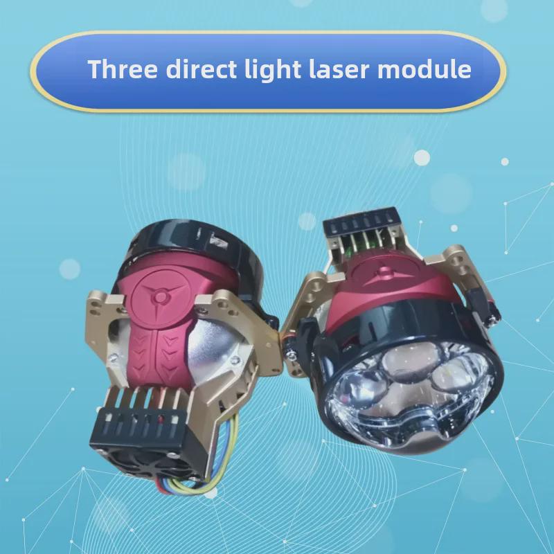 Tri-Light Laser LED Lens Headlight H7H4 Conversion Kit