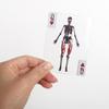 The Body Deck Cards Wear Resist Body Transparent Playing Cards Multi-Purpose Human Anatomy Playing Cards for Card Collectors