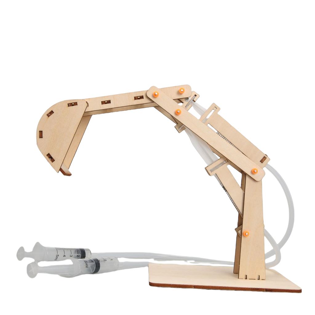 Hydraulic Excavator Model Kids Diy Science Technology Toys Educational Scientific Experiment Kit Physics School Stem Projects