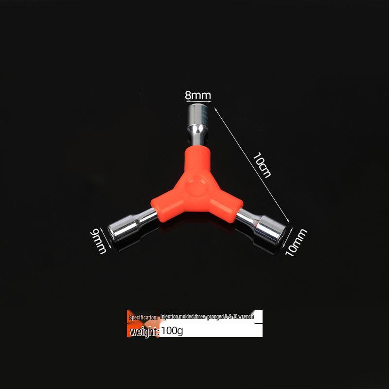 Three-Point External Hex Tool for Bicycle and Household Repairs