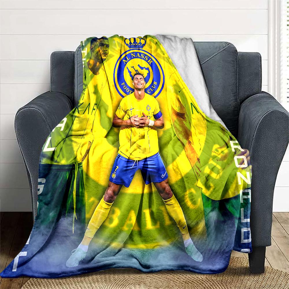 1pc Number 7 Soccer Blanket, Gift, for Men and Women, Soft Blanket, Good for Sofa Bed Couch Travel, Lightweight Flannel Blanket