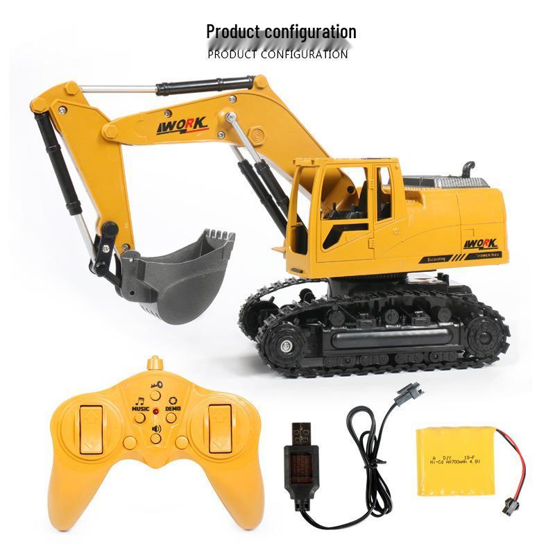 

Aokai 8-канальный беспроводной игрушечный экскаватор из сплава для детей 1 Original Battery