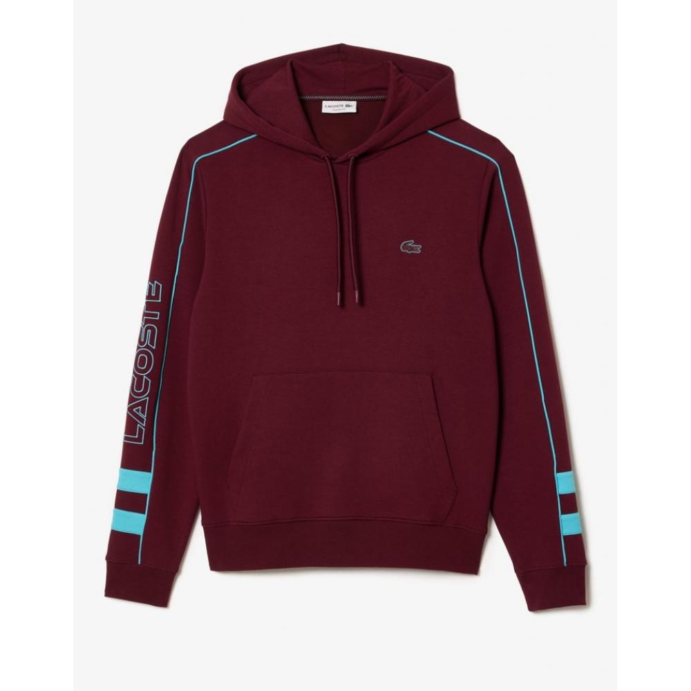

LacoSTe Men S AcTive Color DeTailed Hooded T ShirT Sh1439 53n riS 004