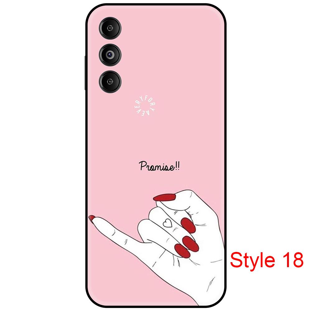 

Чехол для Samsung Galaxy M14 5G Черный силиконовый мягкий 6,6-дюймовый SM-M146B противоударный роскошный роскошный чехол Полная защита M14-Style 18