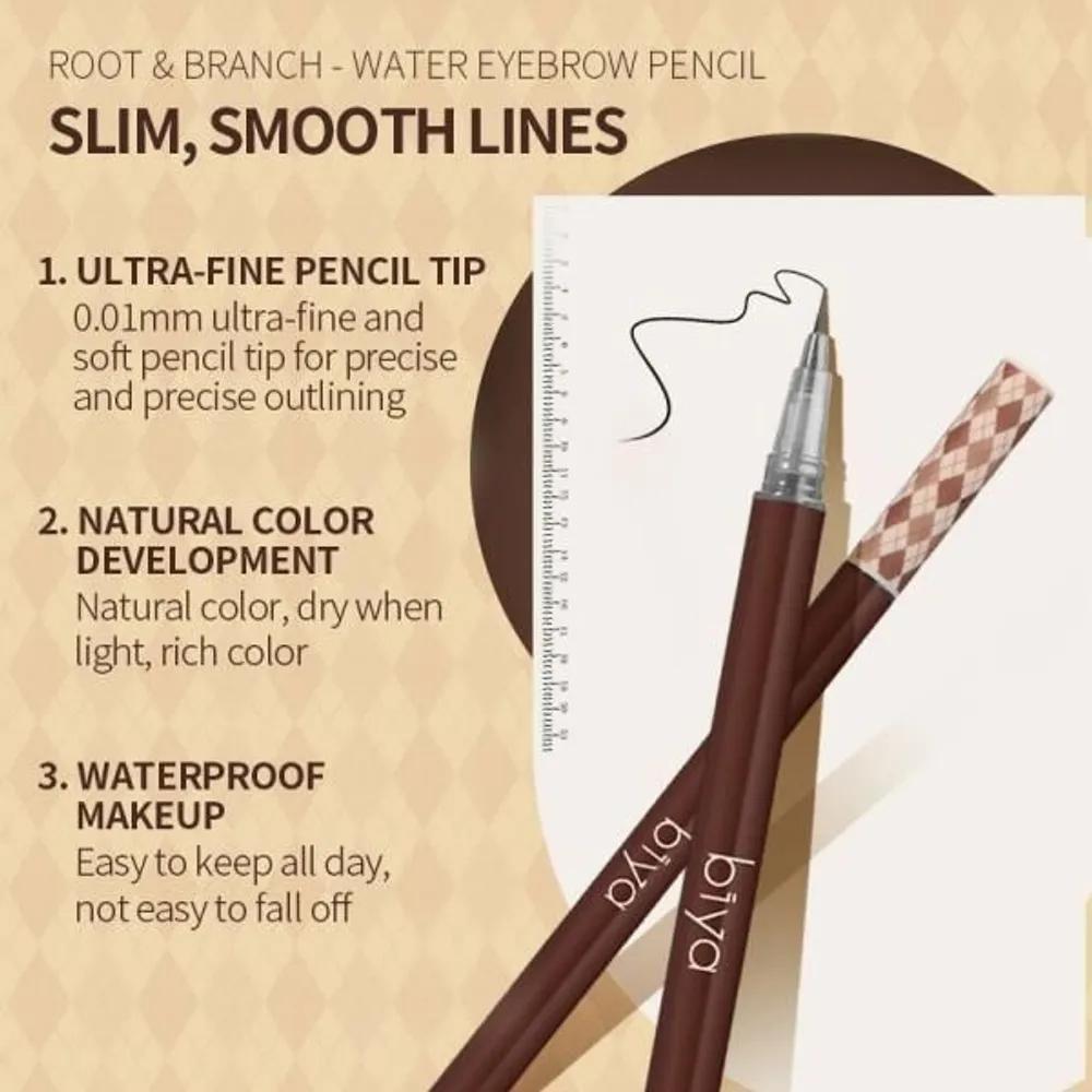 

Водостойкий Жидкий Карандаш для Бровей Biya Устойчивый к Поту 02 02 Grayish Brown