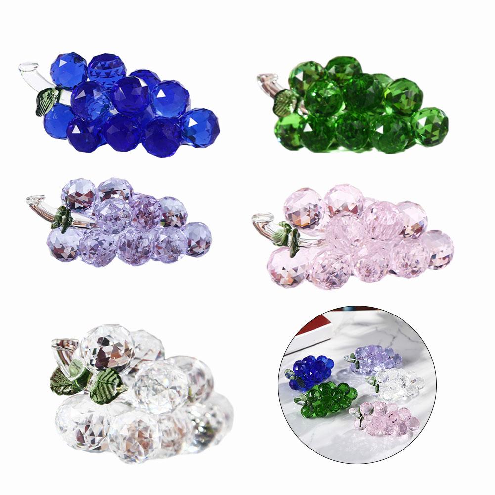 For Crystal Grape Ornament for Wedding Decoration Lattice Cabinet Home Decor