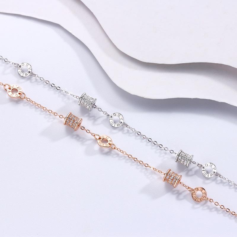 Roman Numerals Small Waist Bracelet Women's Simple Rose Ins Niche High-end Bracelet