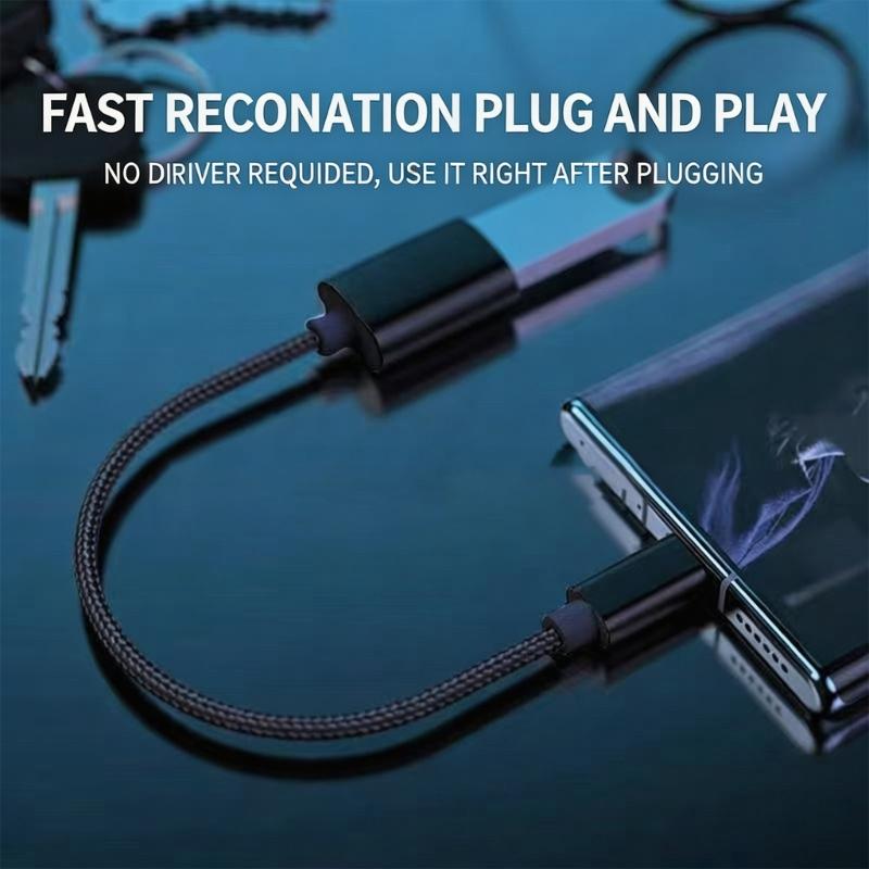 3Pcs/Set Type C To USB 2.0 Female OTG Cable For Phone Tablet Connect U Disk Mouse Keyboards With Braided Design