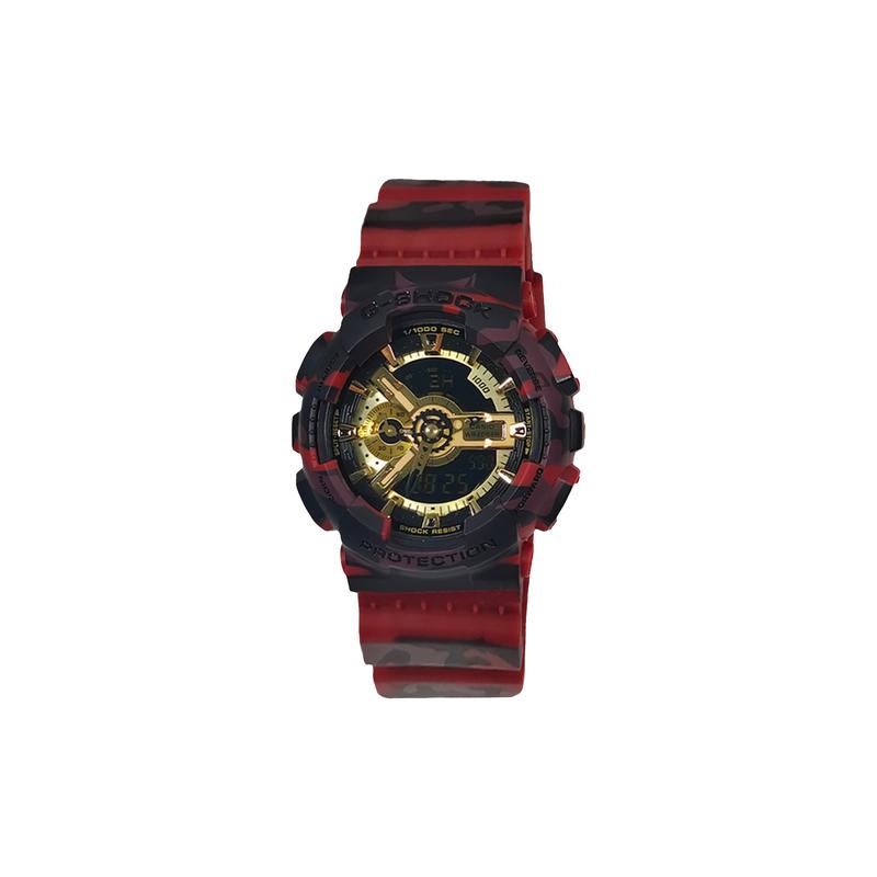 CASIO Customized watch modified series camouflage resin case fashionable men's watch GA-110GB-1A modified-reef fission GA-110GB-1A-MiCaiHongBiaoDai