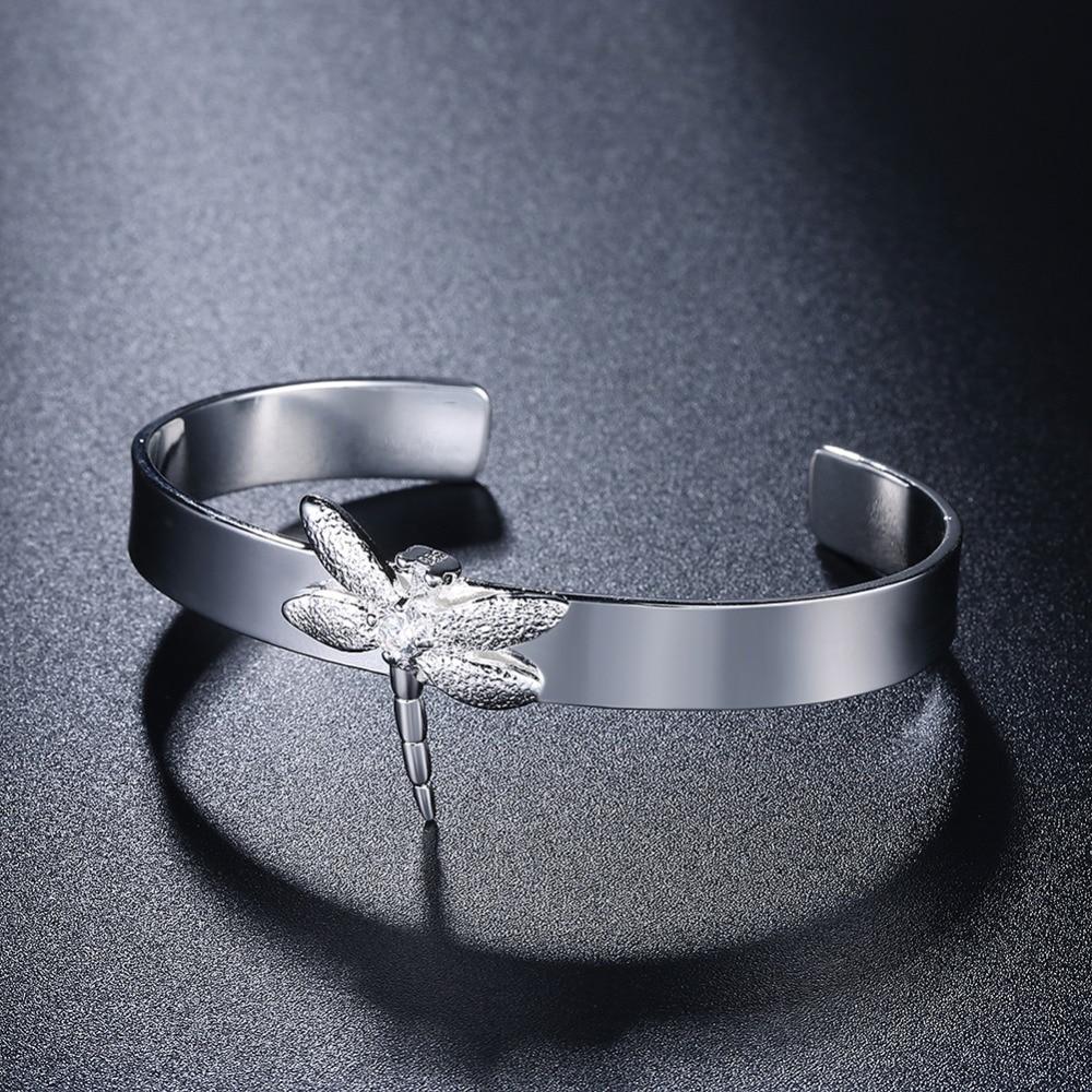 Bijuterii clasice brățări manșete 925 argint culoare libelula animal brățară brățară pentru femei cadou bijuterii