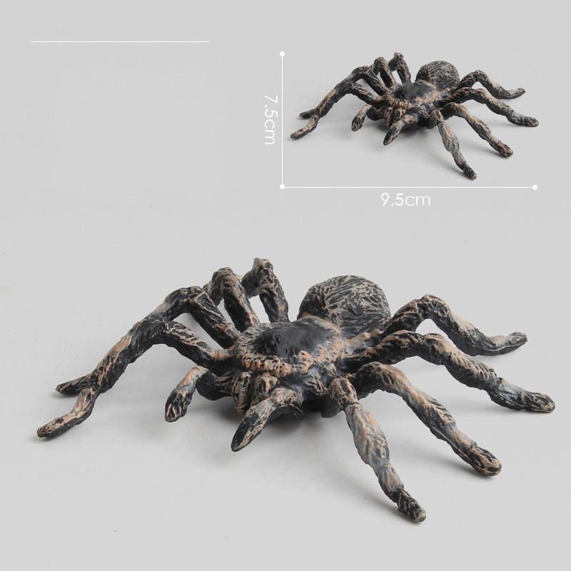 Simulation Animal Scale Ratio Model 10cm Large Fake Spider Tarantula Black Spider Fun Halloween Prank Horror Props Children Novelty Toy