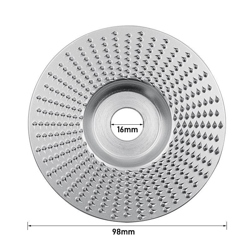 Disco de Modelado y Pulido para Carpintería para Amoladoras Angulares - Ideal para Biseles, Bandejas de Té y Tallado de Raíces.