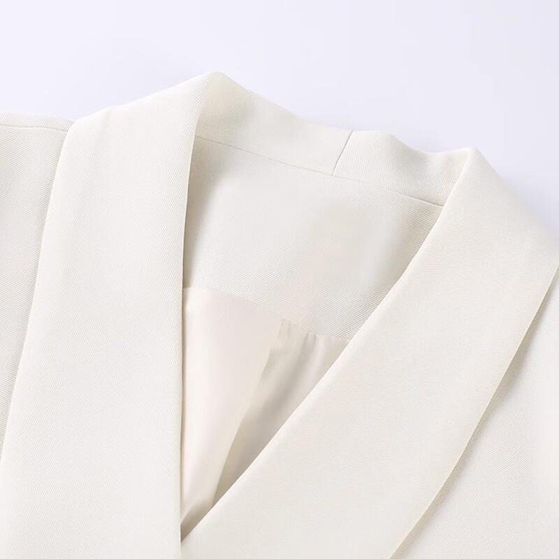 Trollman Elegantes V-Ausschnitt Professionelles Anzugkleid