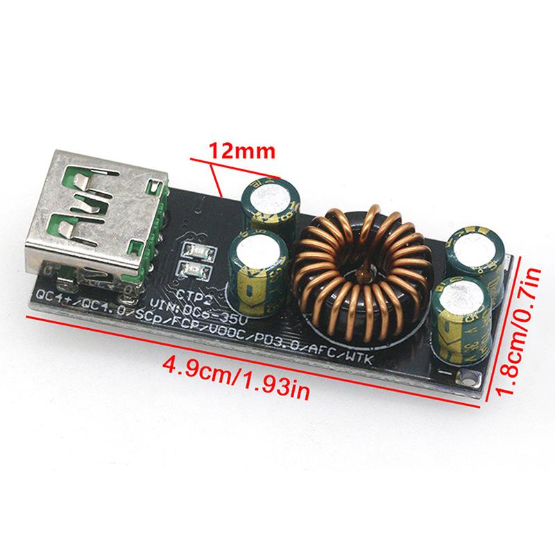 QC4.0 QC3.0 USB Type-C Fast Charging Adapter Module 6-35V Wide Input Multi Device For Car Or Home Desk Charging
