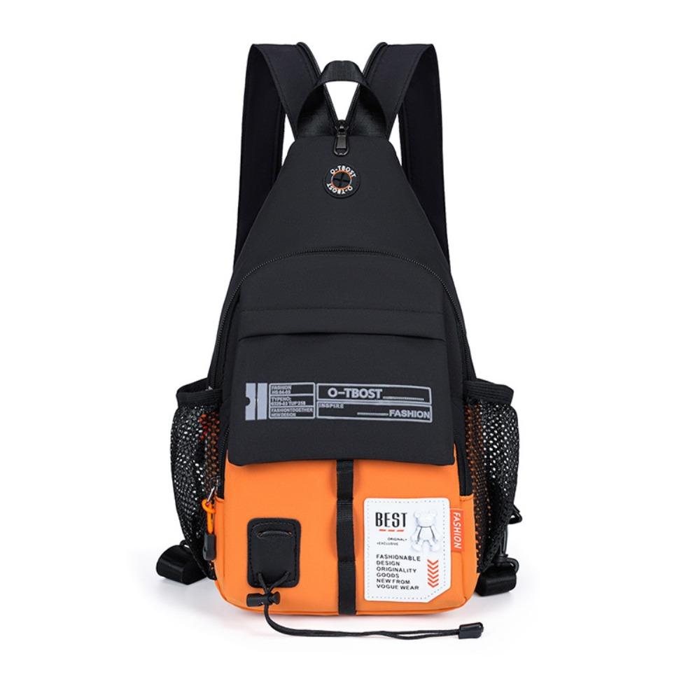 Adjustable Strap Men Chest Bag Oxford Men Crossbody Bag Fashion Sling Backpack  Women