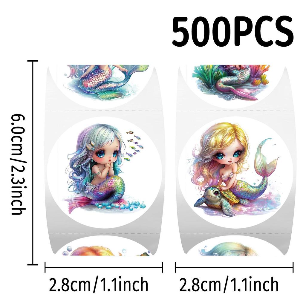 Mermaid Sticker Roll: DIY Journal, Phone Case Decoration & Sealing Tape