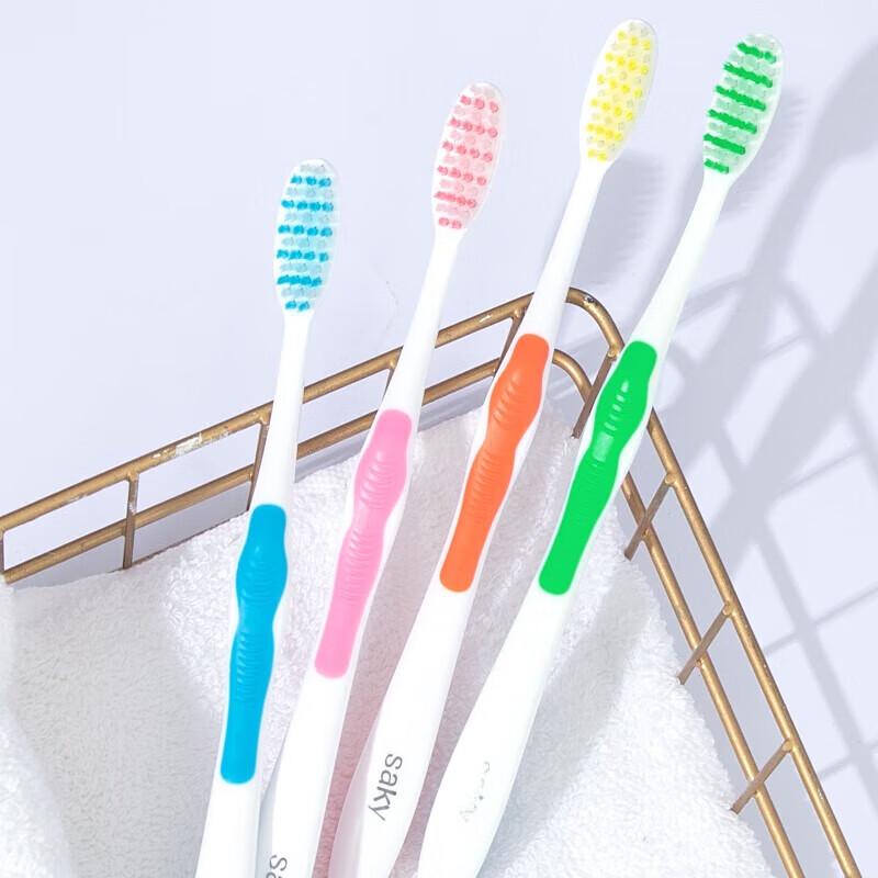 Saky Elastic Gum Care Toothbrush - 3-Pack Family Set