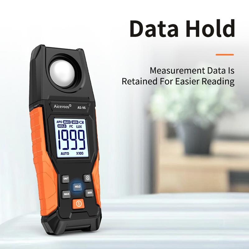 Aicevoos Digital Illuminance Meter,High Precision Handheld Light Meter,Luxmeter Luminance Lux Test,Illuminance Tester,Lux Meter