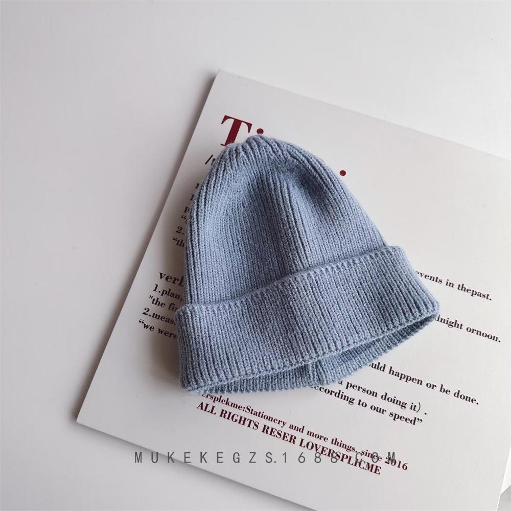 Kids Beanie Solid Color Knitted Baby Winter Hats For Children Warm Crochet Boys Girls Hat Toddler Cap Baby Bonnet Gorras Gorro