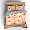 Coffee and Apple Design Set Bedding Set with 1 Duvet Cover 2 Pillowcases Single Double King Queen, Gift