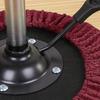 1PC solid color fleece fabric elastic round stool cover, suitable for restaurant and el decoration