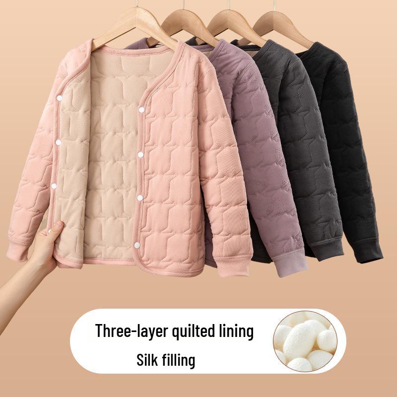 Kids' Cotton-Padded Winter Jacket: Warm Inner Layer for Boys and Girls, Ideal for School Uniforms