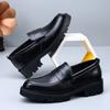 Classic And Comfortable Men's Solid Color Loafers Retro And Durable Wedding Party Shoe Autumn And Winter Daily Wear Walking shoe