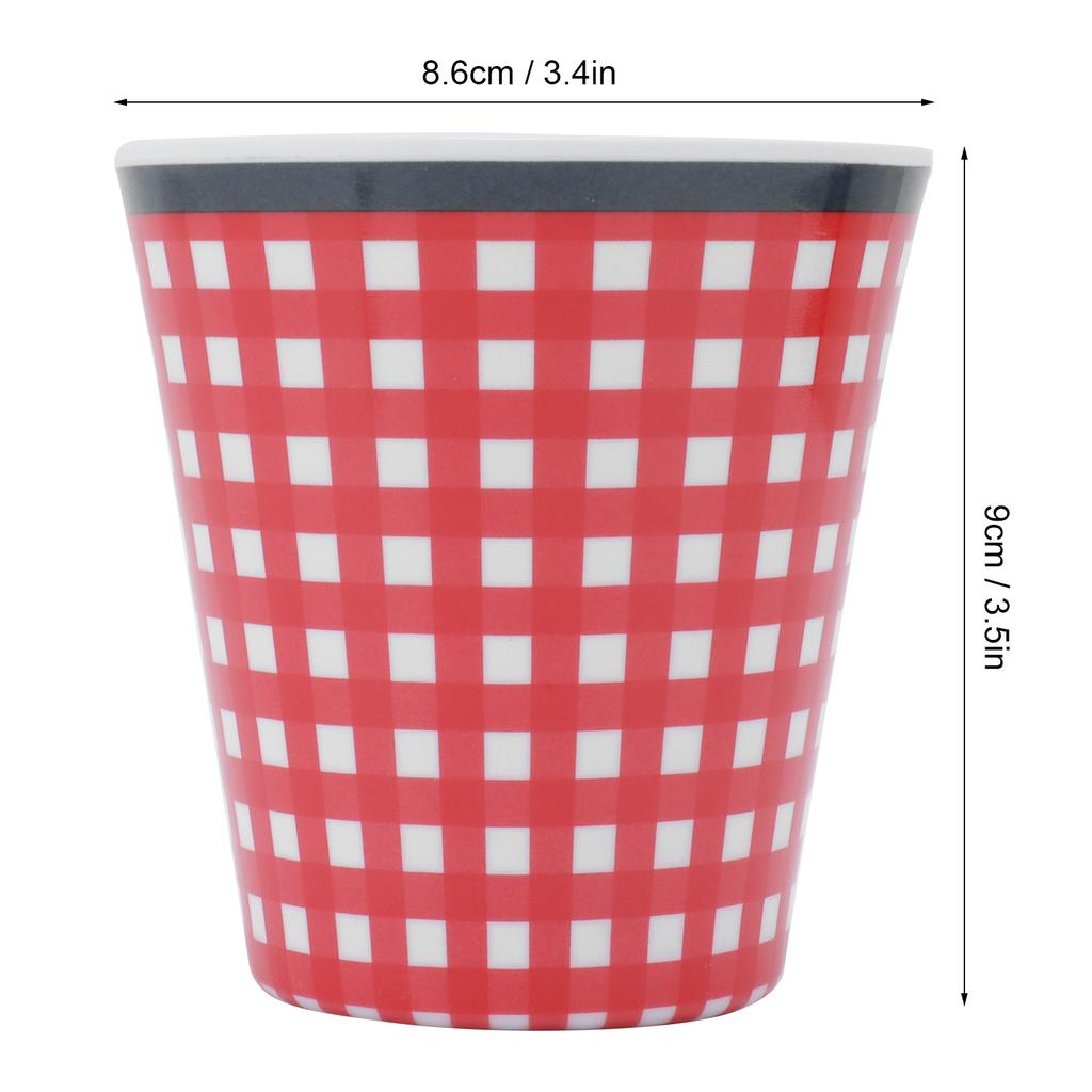 4Pcs/Set Imitation Porcelain Beverage Mug Originality Melamine Cup for Student School Home