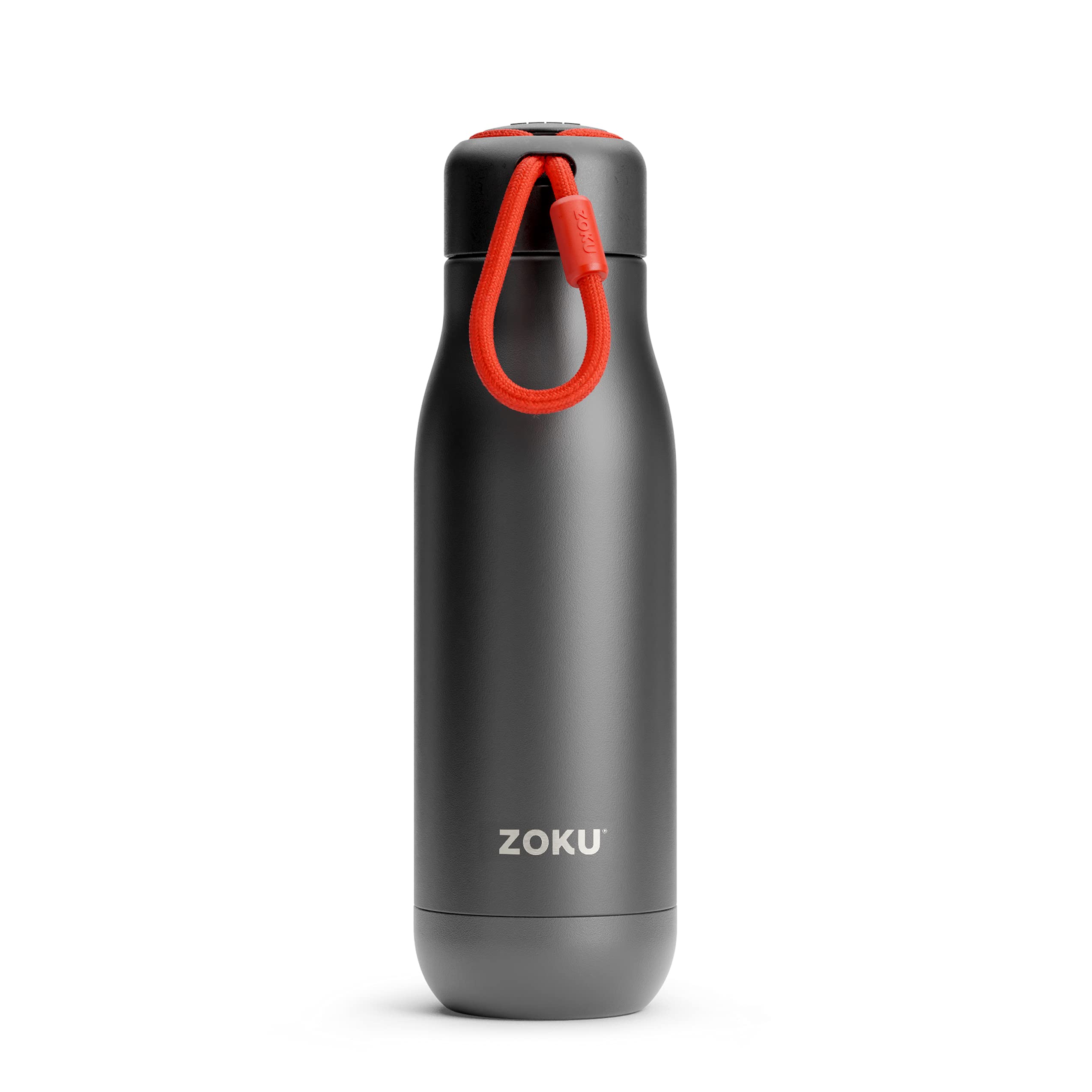 

ZOKU Stainless Steel Matte Black Bottle, 500ml,