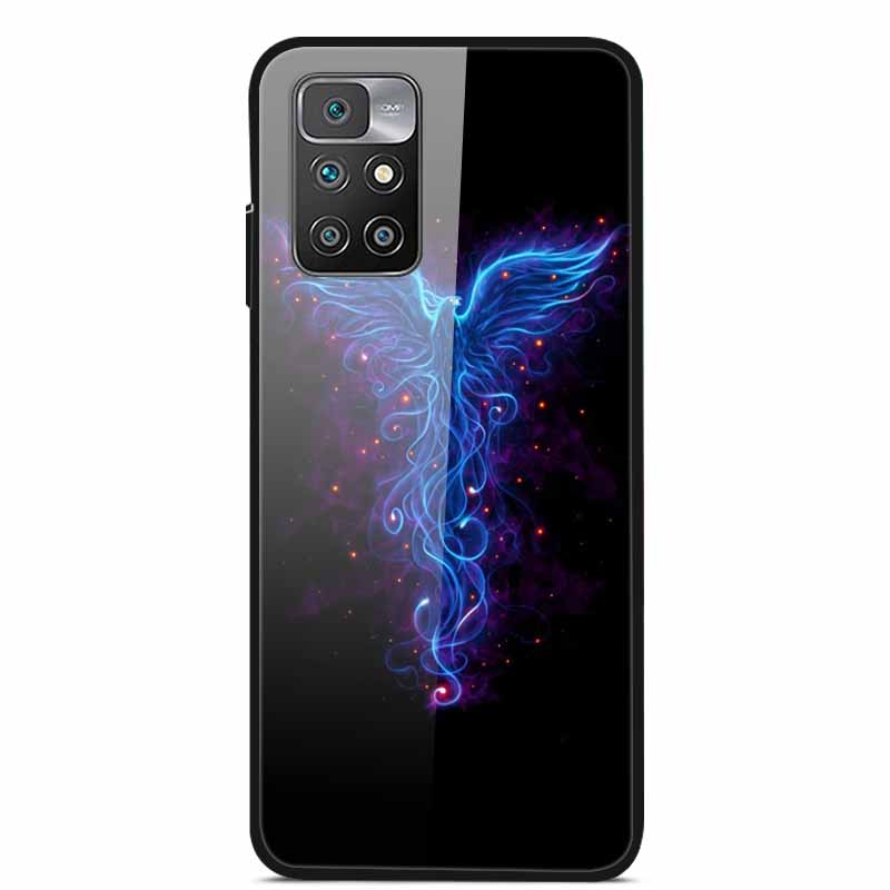 For Redmi Note 10 Pro Cases Note10T Tempered Glass Hard Back Cover for Xiaomi Redmi Note 10 5G / Note 10T Phone Case Capa Fundas