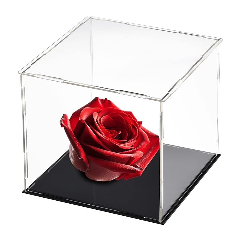 Edinstry Storage Case Acrylic Storage Case Acrylic Box Height 30cm 30x30cm Figure Case Display Case Collection Case Transparent Storage Box Exhibition