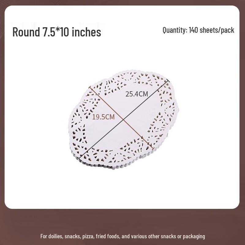 Disposable Oval Oil-Absorbing Food Mats