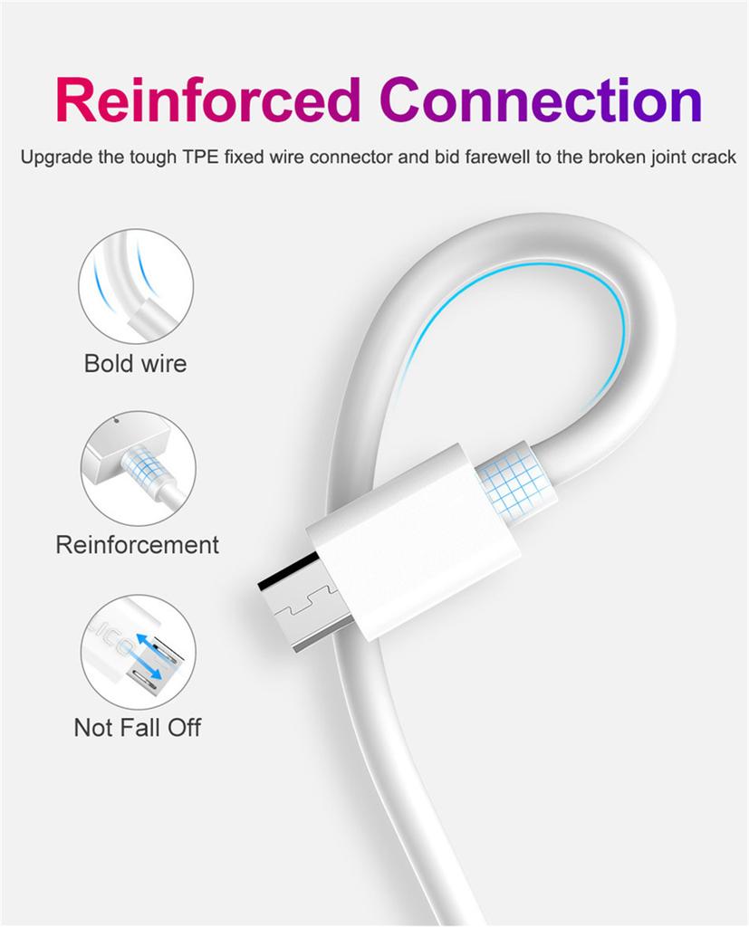 5a Data Cable Android Micro Usb Fast Charging Data Synchronization Line Compatible For Redmi Samsung Huawei Phone