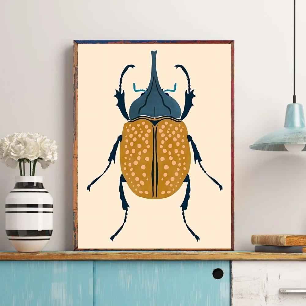 Butterfly Wall Art Ladybug Tiger Moth Beetle Poster Classic Vintage Posters Vintage Room Home Bar Cafe Decor Nordic Home Decor